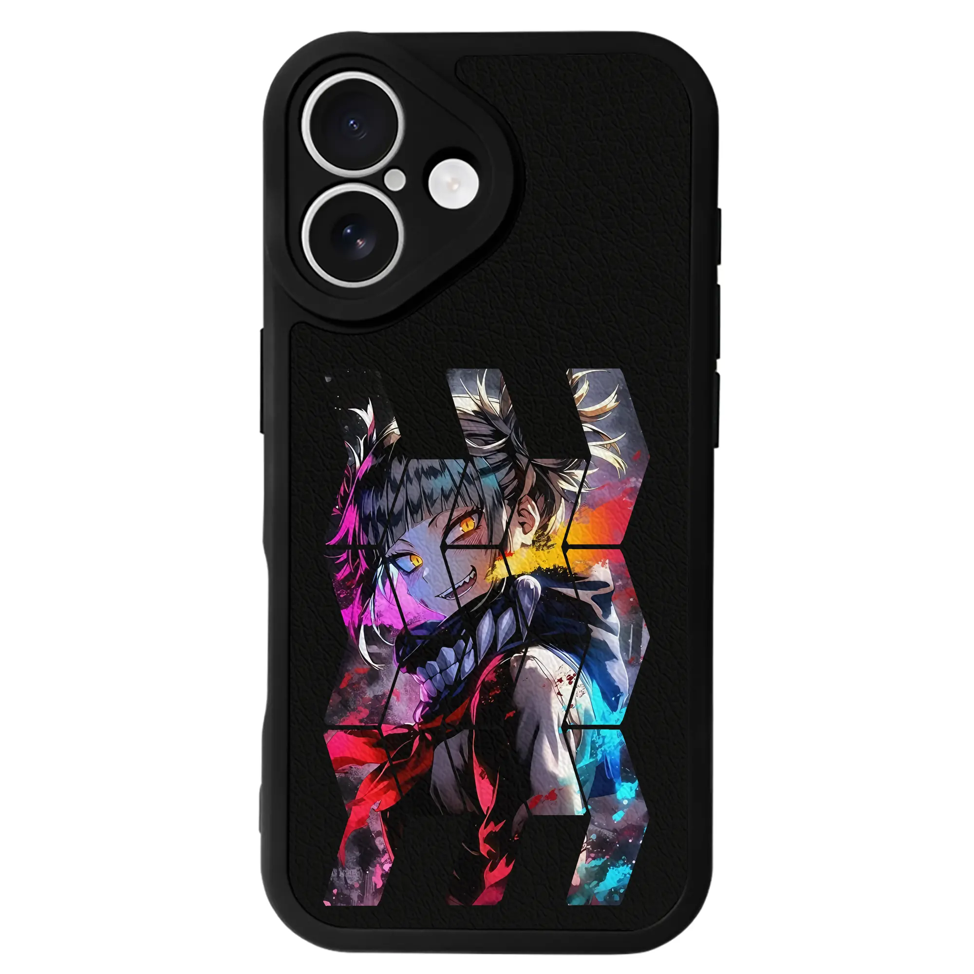 僕のヒーローアカデミア グッズ,トガヒミコ - IPhone 16シリーズ対応 ・ シリコンスマホケース ・ レザー調 ・ 高精度フィット ・ 耐衝撃 ・ ワイヤレス充電対応 ・ 精密カット